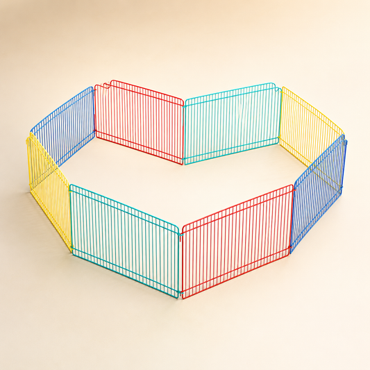 Rainbow Playpen Fence
