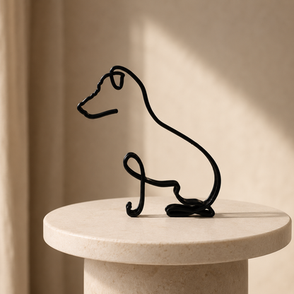 Elegant Metal Animal Silhouette Decoration