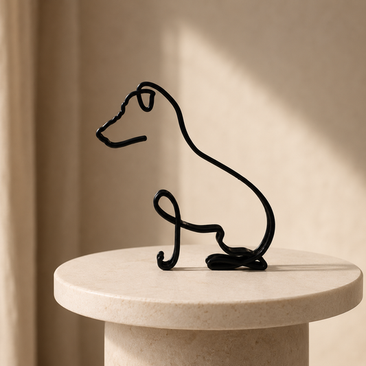 Elegant Metal Animal Silhouette Decoration