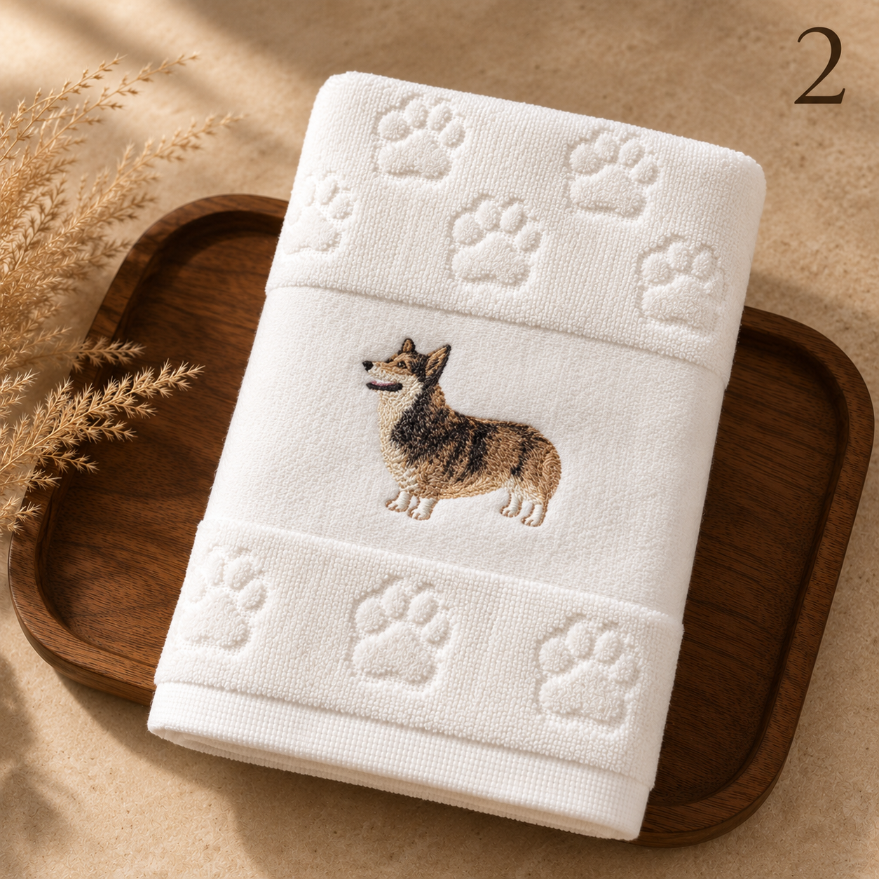 Soft Embroidered Cotton Towel