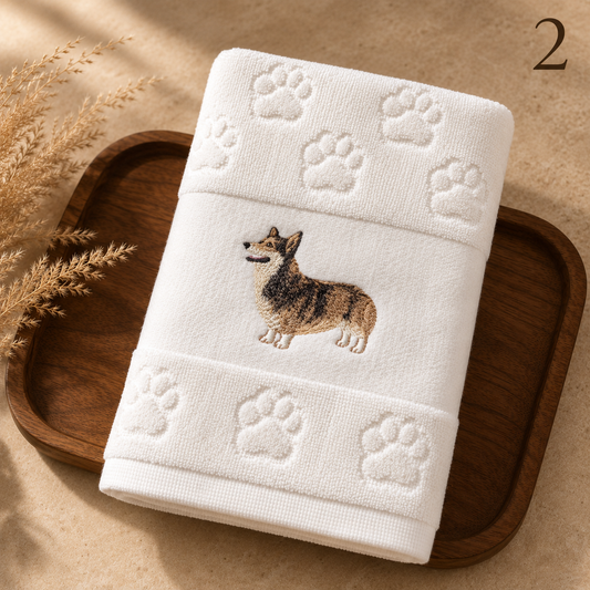 Soft Embroidered Cotton Towel