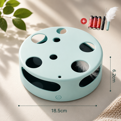 Whisker Chase™ Interactive Feather Maze Turntable Toy