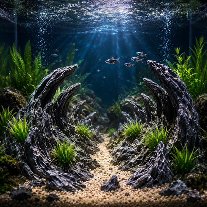 Canyon Aquarium Rockery Set – Resin Fish Tank Landscape Ornaments