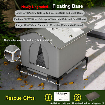 Insulated Outdoor Cat & Small Animal House / The Warm Retreat