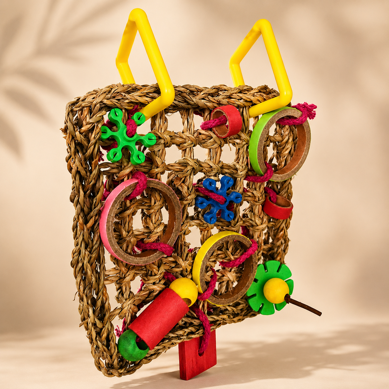 Colourful Parrot Chew Activity Mat Toy