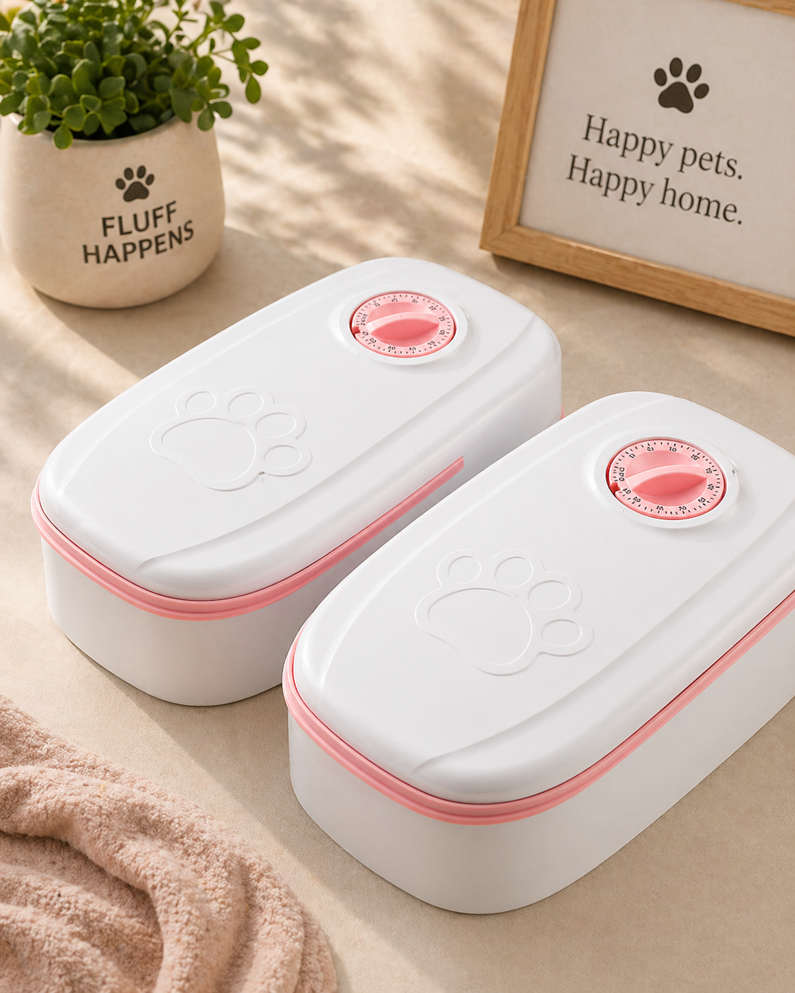 Smart Pet Feeder – Automatic Timed Food Dispenser for Cats & Dogs