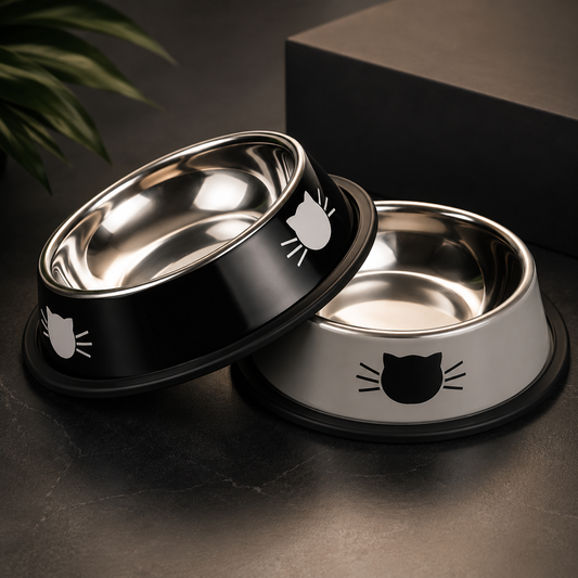 Non-Slip Stainless Cat Bowl