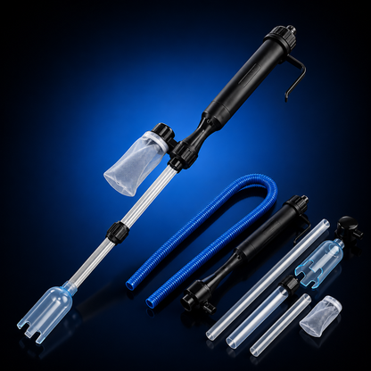 Electric Aquarium Gravel Cleaner & Water Changer – Battery Powered Fish Tank Vacuum Pump