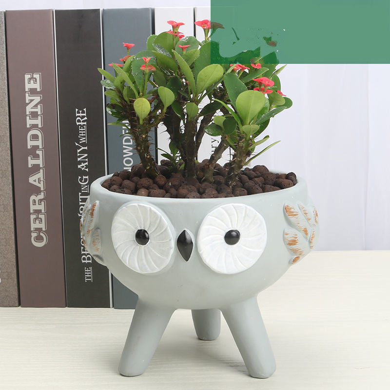 Cute Ceramic Desktop Flowerpot