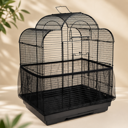 Mesh Bird Cage Seed & Dust Guard Cover