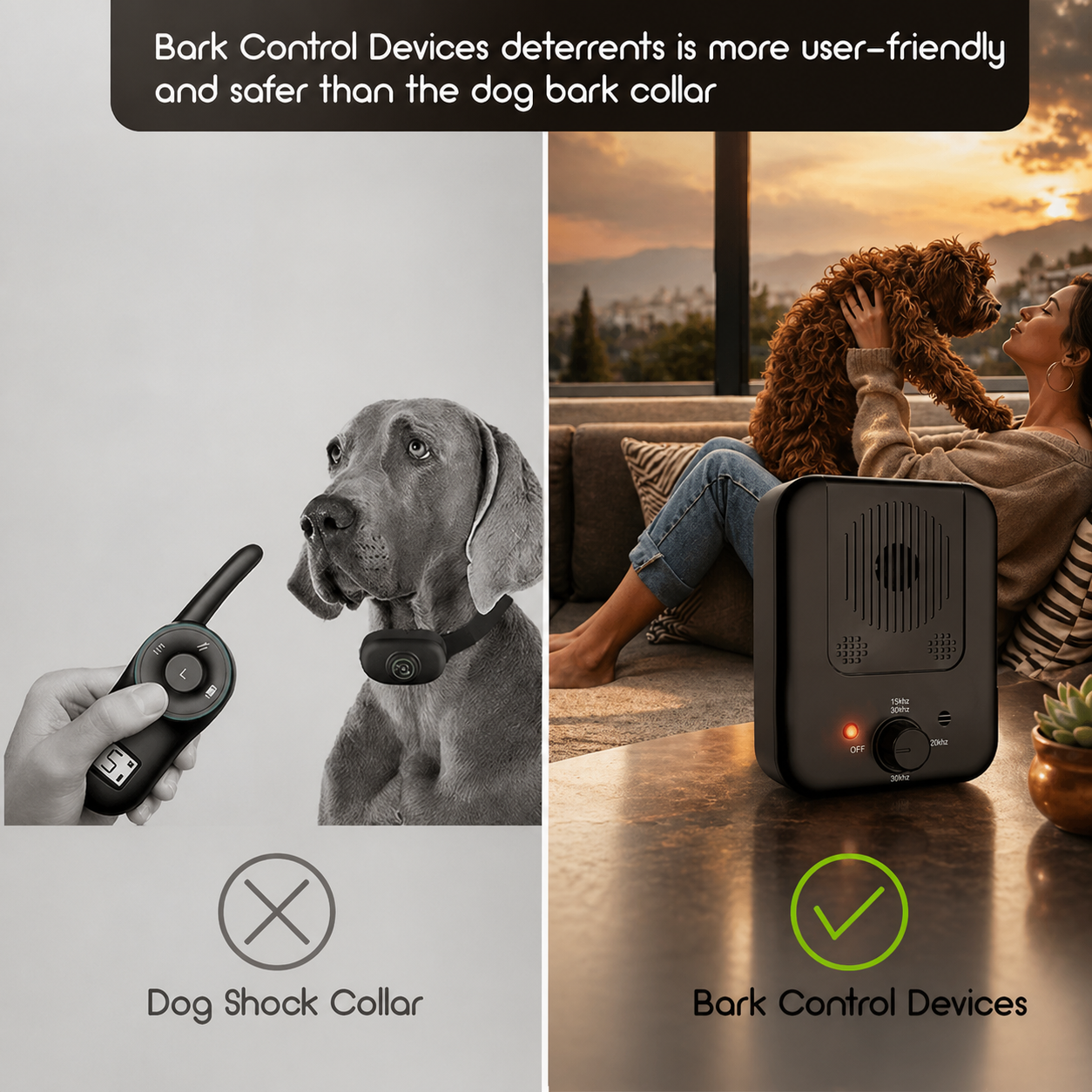 Ultrasonic Dog Bark Control Device (No Shock)