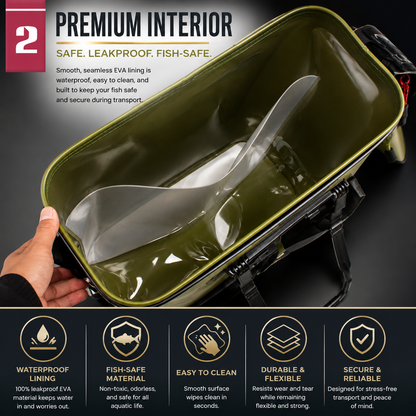 Portable Live Fish Carrier Bag – Safe Aquarium Transport