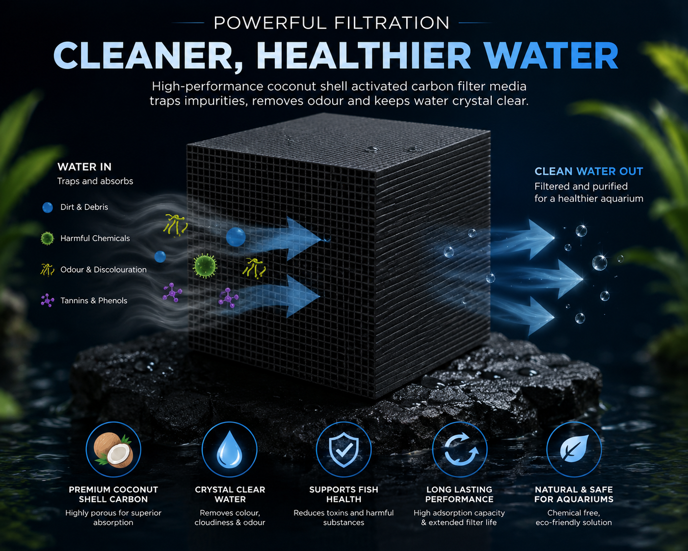 Coconut Shell Activated Carbon Filter Media