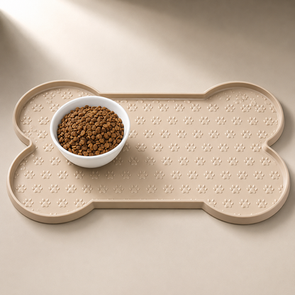 Non-Slip Silicone Pet Feeding Mat – Waterproof Dog Placemat