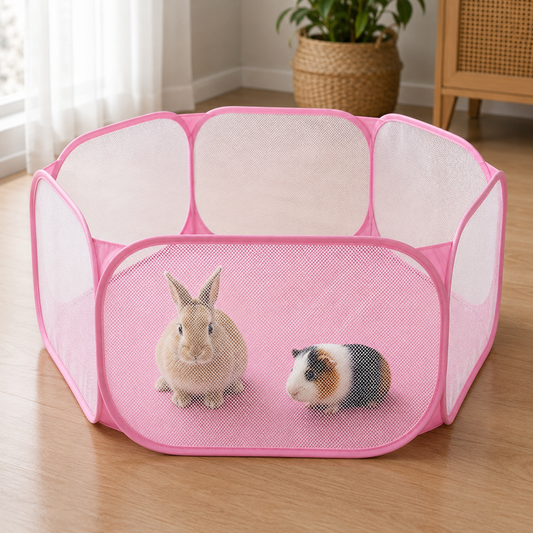 Portable Foldable Small Pet Playpen – Breathable Indoor & Outdoor Exercise Fence