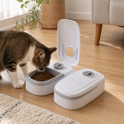 Smart Pet Feeder – Automatic Timed Food Dispenser for Cats & Dogs