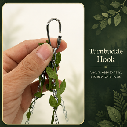 Forest Bird Hammock Swing with Leaf Chains