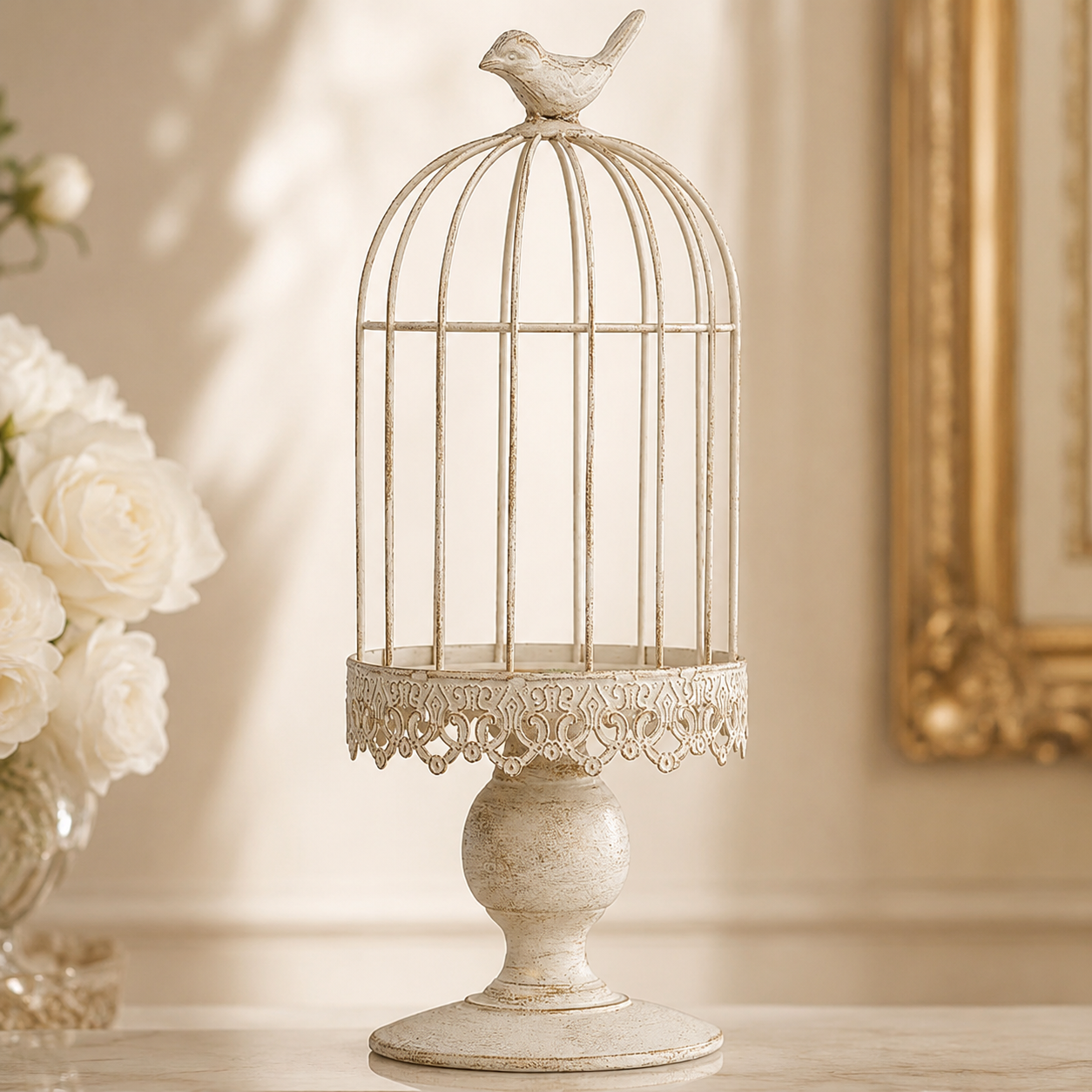 Vintage Birdcage Ornament