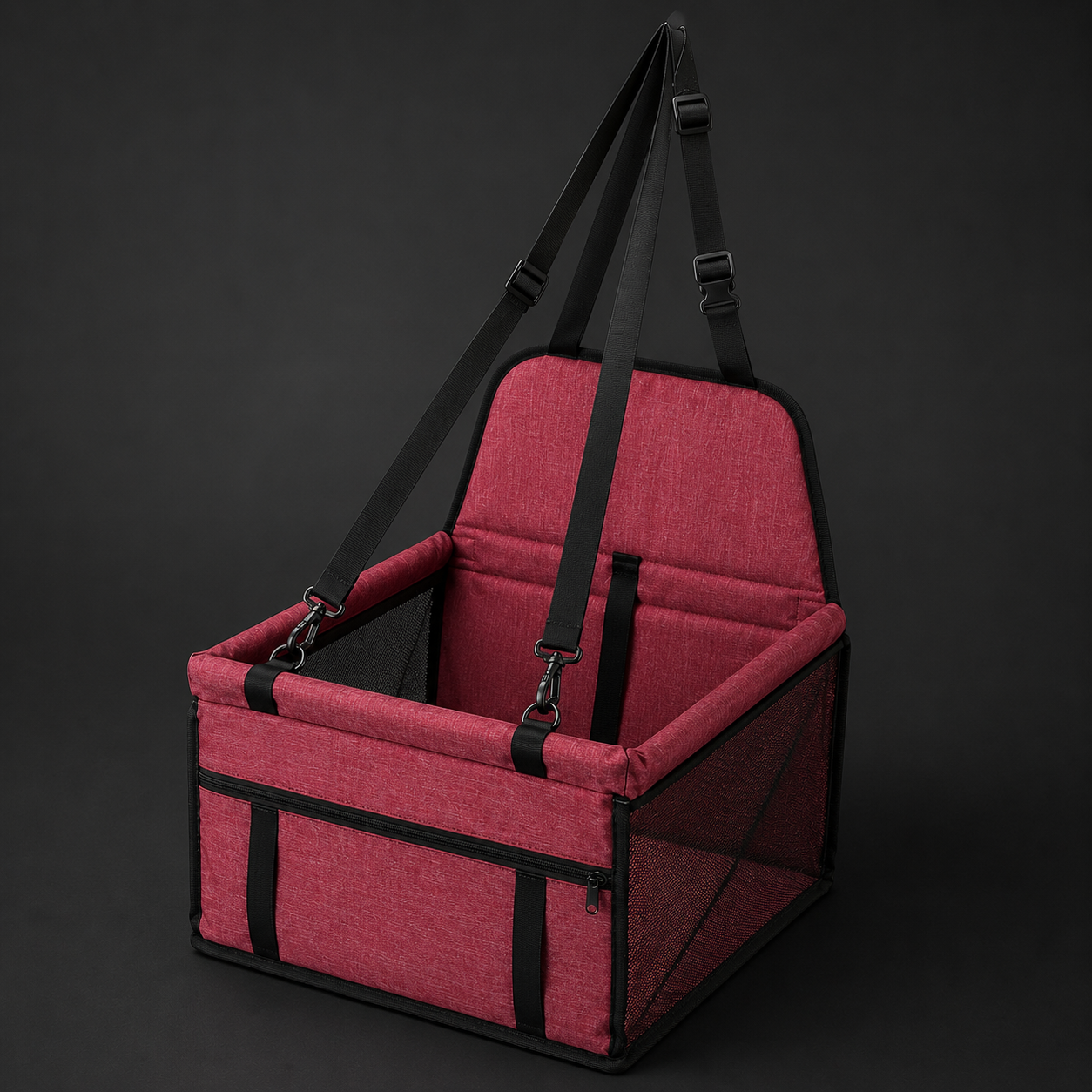 Portable Car Seat Pet Carrier Bed – Secure Travel Booster for Dogs & Cats