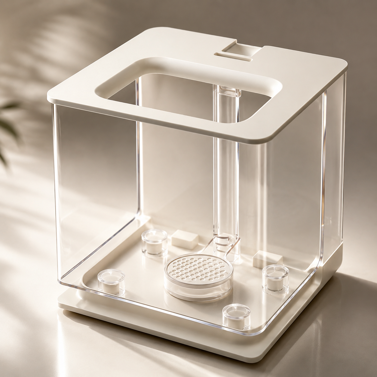 Self-Cleaning Nano Fish Tank (2.5L) – Compact Desktop Aquarium