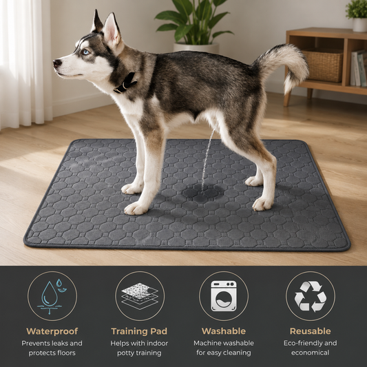 Puppy Pee Pad - Reusable Waterproof Pee Pad – Washable Non-Slip Training Mat for Puppies & Dogs