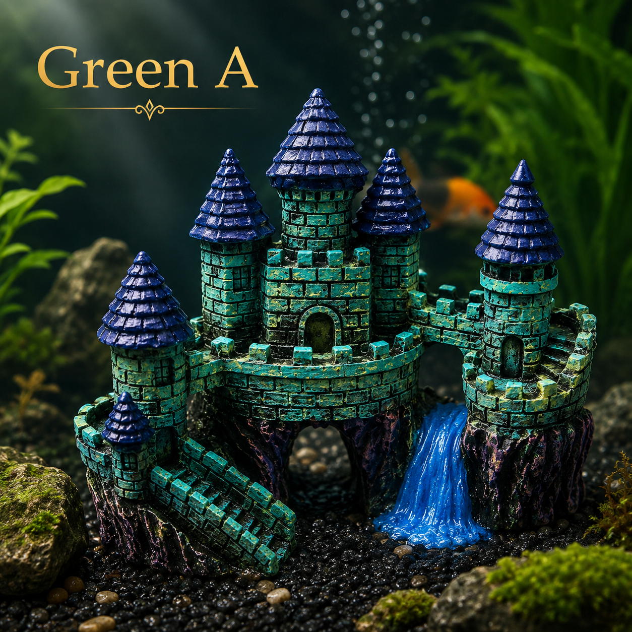 Fantasy Aquarium Castle Ornaments