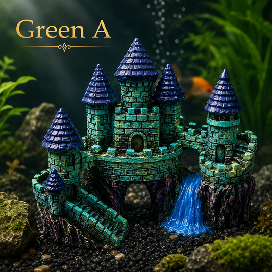 Fantasy Aquarium Castle Ornaments