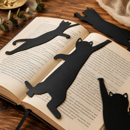 Cat Lover Metal Bookmark Set