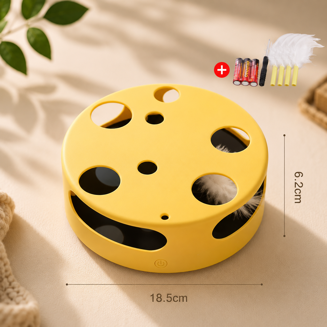 Whisker Chase™ Interactive Feather Maze Turntable Toy