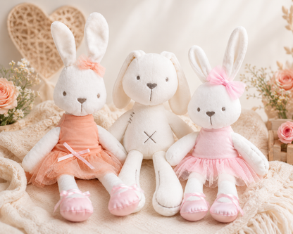 Plush Bunny Dog Toy – Soft Comfort Rabbit Plush Toy for Dogs