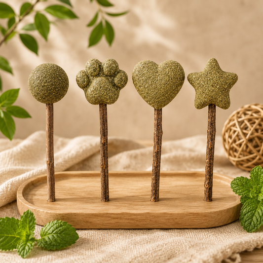 Natural Catnip Lollipop for Cats – Interactive Cat Treat Stick