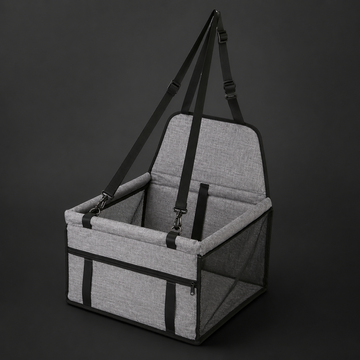 Portable Car Seat Pet Carrier Bed – Secure Travel Booster for Dogs & Cats