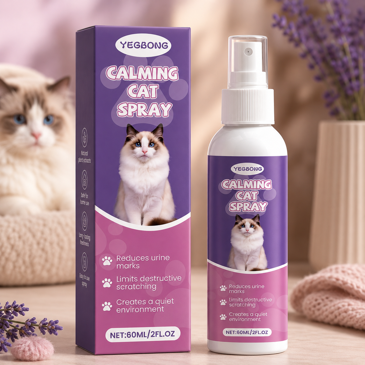 CalmPaws Cat Calming Spray – Stress & Behaviour Support for Cats