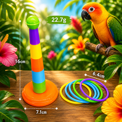 Interactive Play Toy Set for Parrots & Pet Birds
