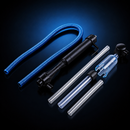 Electric Aquarium Gravel Cleaner & Water Changer – Battery Powered Fish Tank Vacuum Pump