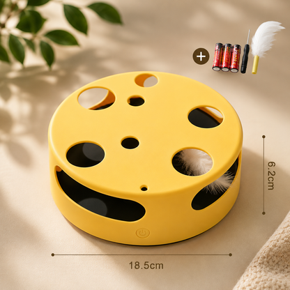 Whisker Chase™ Interactive Feather Maze Turntable Toy