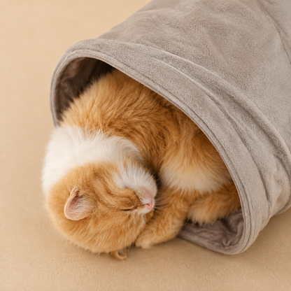 Collapsible S-Shape Tunnel Cat Toy – Interactive Peekaboo Play Tube