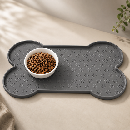 Non-Slip Silicone Pet Feeding Mat – Waterproof Dog Placemat
