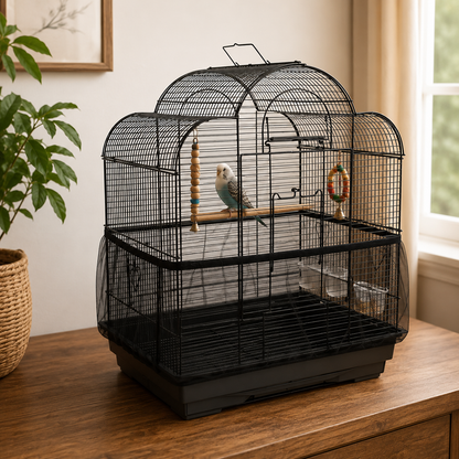 Mesh Bird Cage Seed & Dust Guard Cover