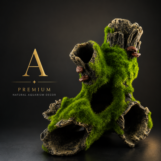 Moss Tree Hole Aquarium Decoration (Types A, B & C)