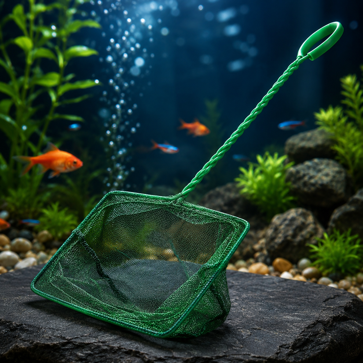 Aquarium Fish Net – 4”, 5” & 6” Sizes (Soft Mesh)
