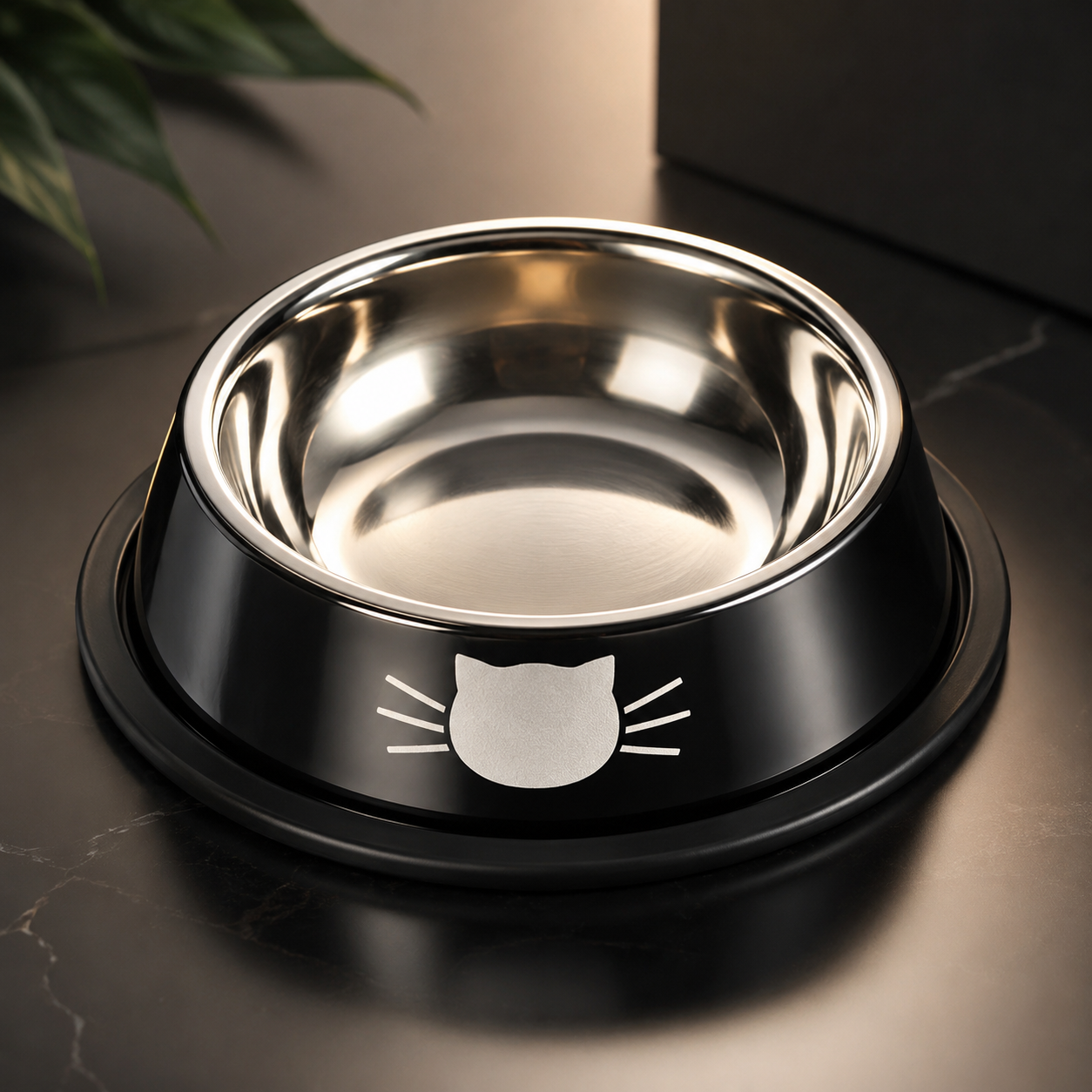Non-Slip Stainless Cat Bowl