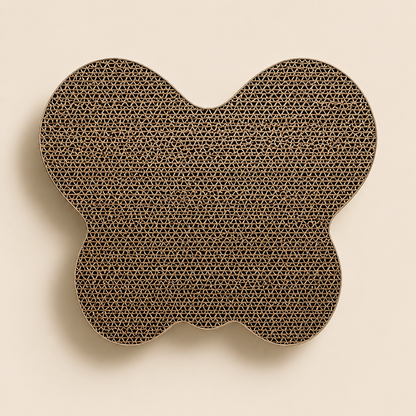 Cat Scratch Pad – Corrugated Cardboard (3 Shapes Available: Fish, Butterfly & Cat Head)