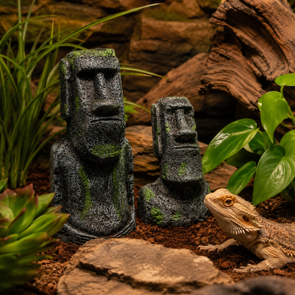 Ancient Ruins Moai Aquarium & Reptile Tank Décor