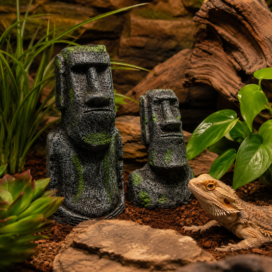 Ancient Ruins Moai Aquarium & Reptile Tank Décor