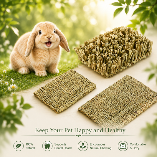 Natural Grass Enrichment Set for Rabbits, Guinea Pigs, Hamsters & Chinchillas
