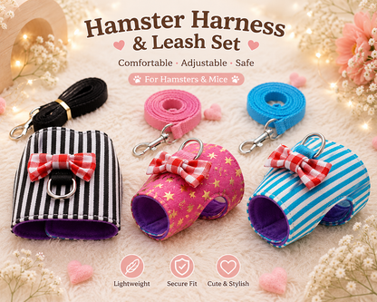 Hamster Harness & Leash Set –  Vest for Hamsters & Mice