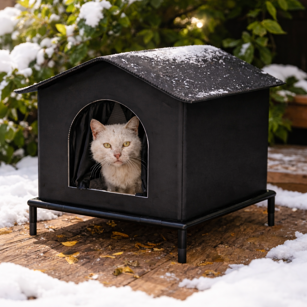 Insulated Outdoor Cat & Small Animal House / The Warm Retreat