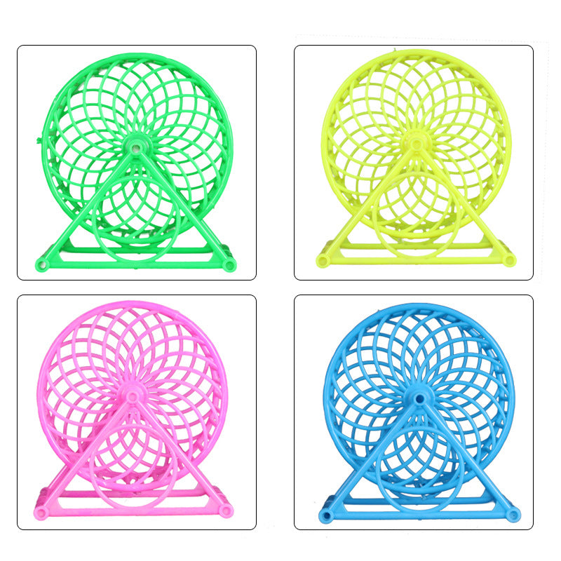 Hamster Running Wheel – Lightweight Exercise Spinner with Stand