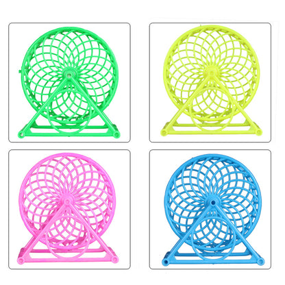 Hamster Running Wheel – Lightweight Exercise Spinner with Stand